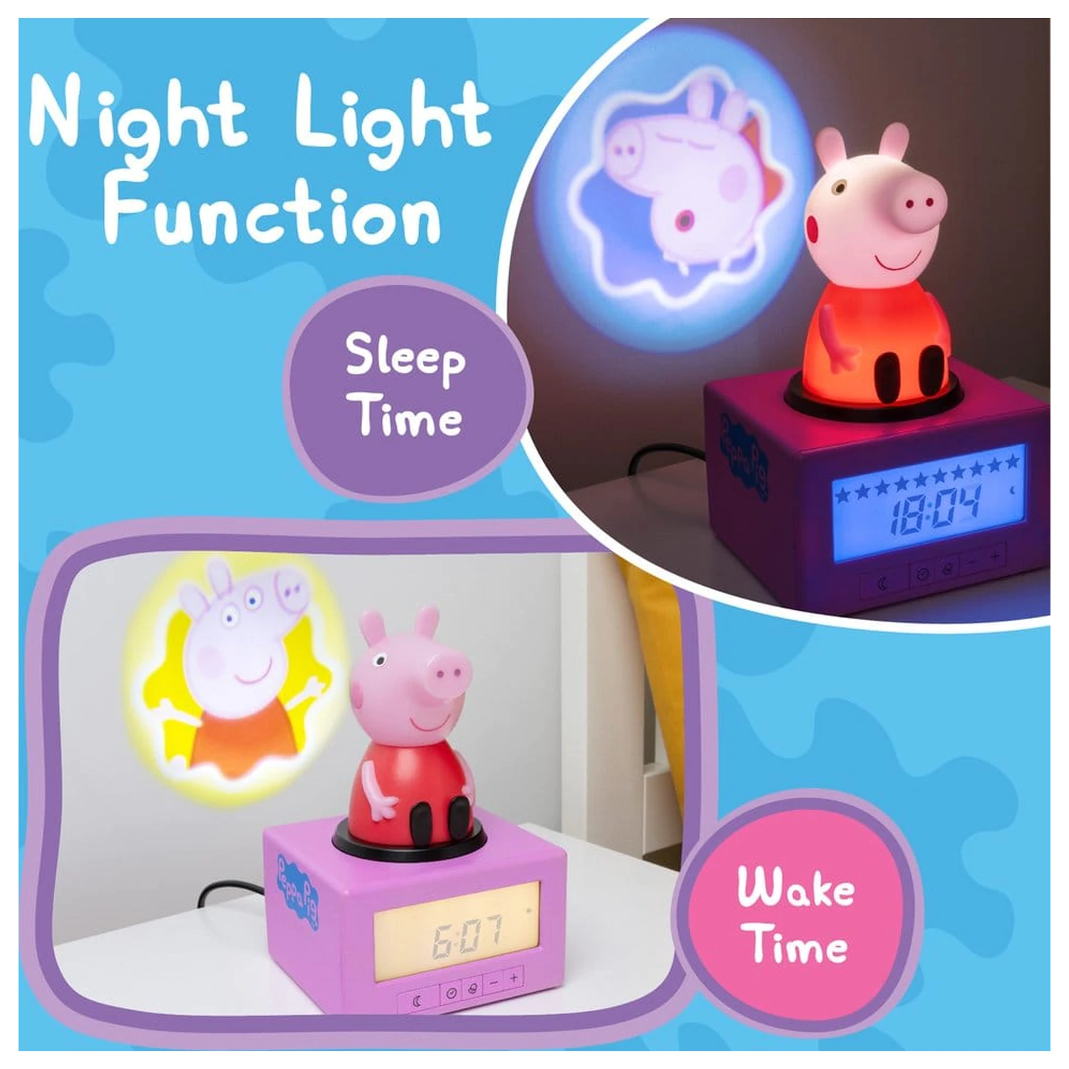 Peppa Pig Budilica za učenje spavanja fotografija proizvoda