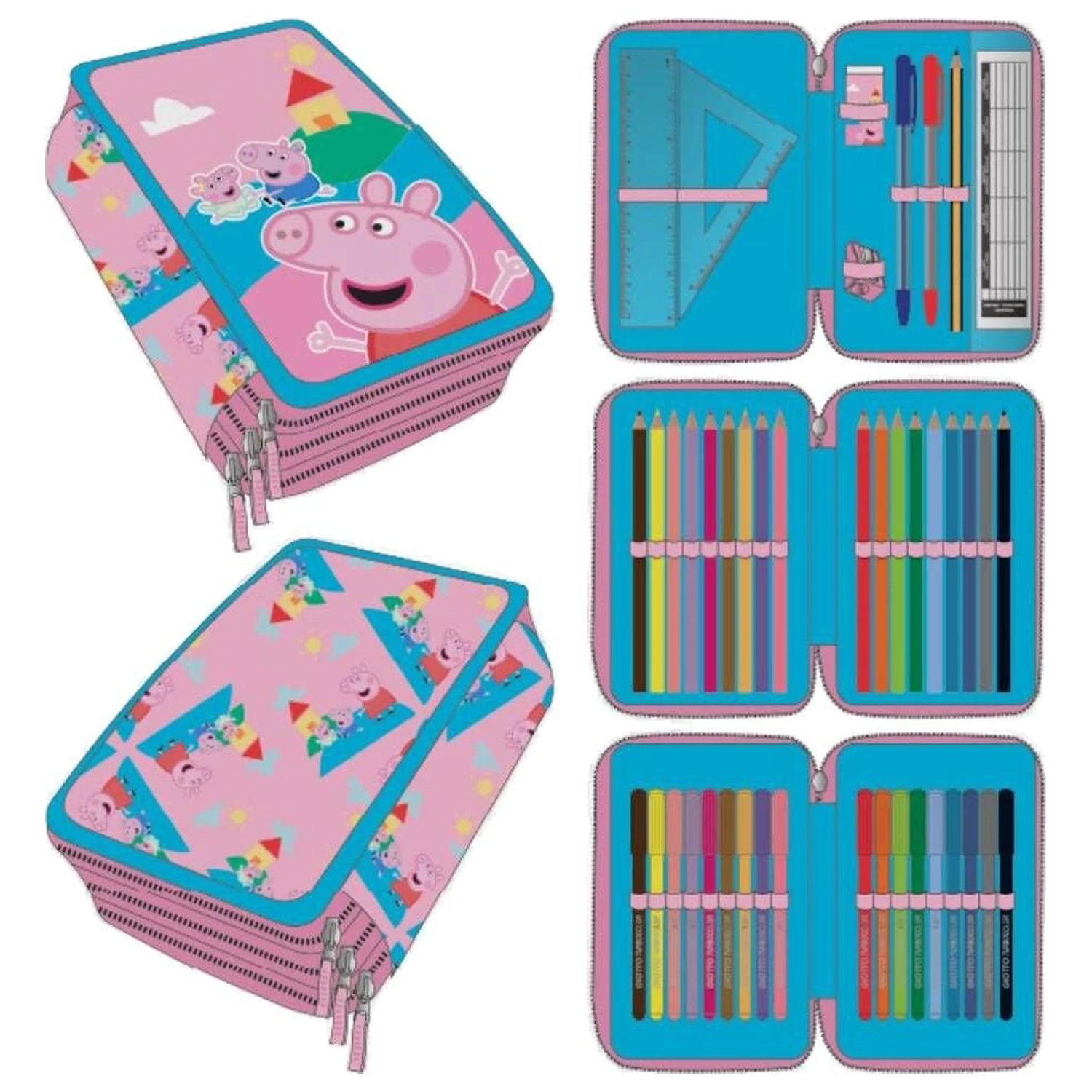 Peppa Pig trostruka pernica fotografija proizvoda