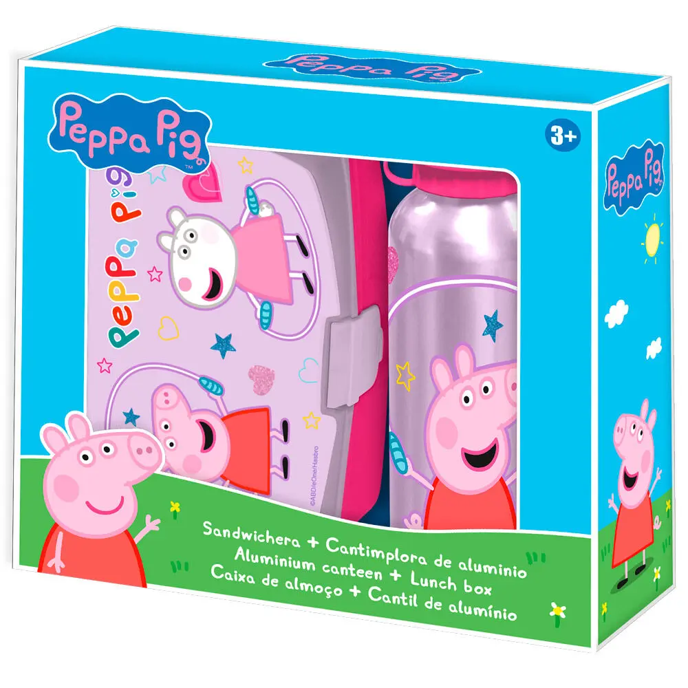 Peppa Pig kutija za ručak + aluminijska boca set 500 ml fotografija proizvoda