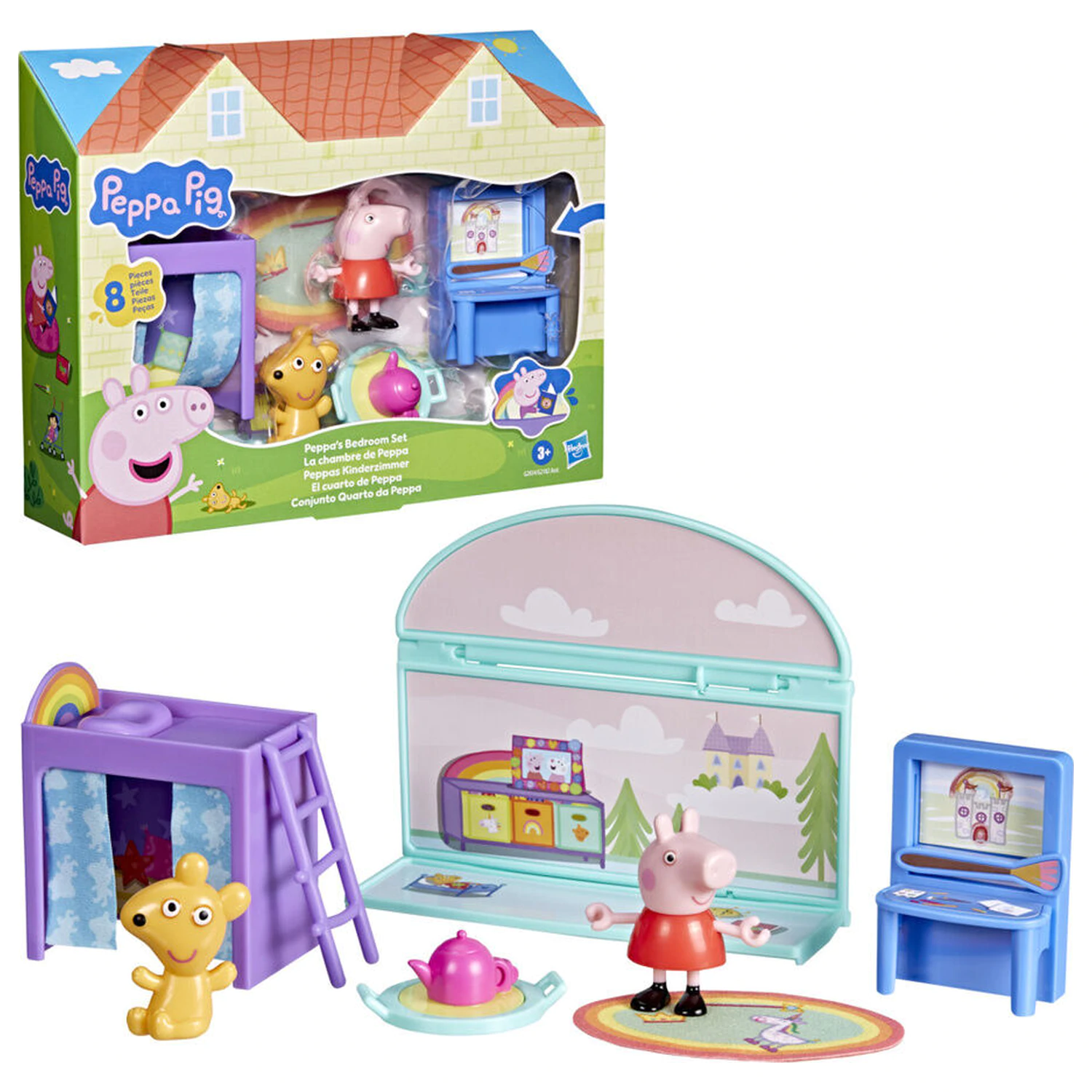 Peppa Pigs spavaća soba set za igru fotografija proizvoda
