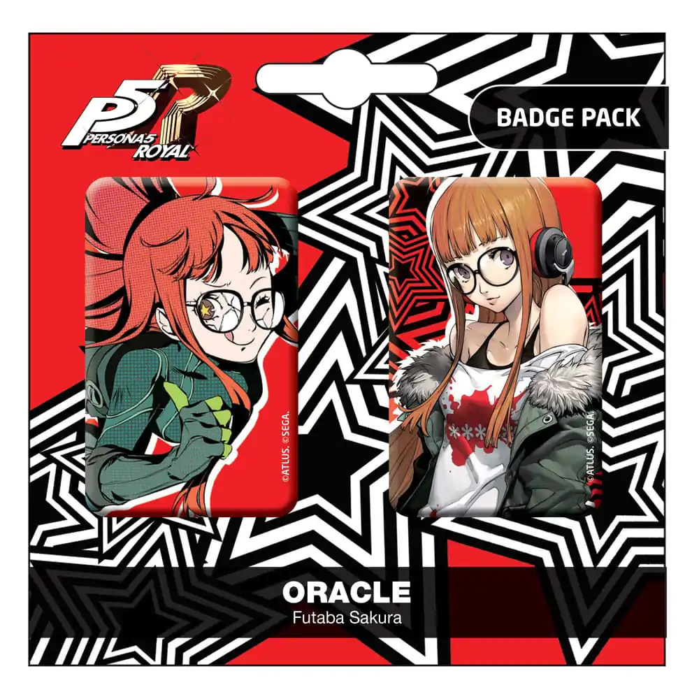 Persona 5 Royal Bedževi 2-Pack Oracle / Futaba Sakura fotografija proizvoda