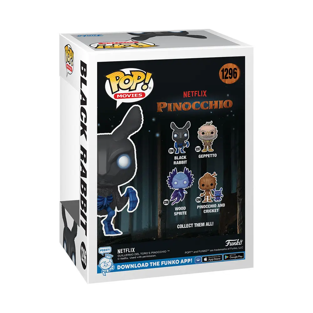 Pinocchio POP! Movies vinilna figura Black Rabbit 9 cm fotografija proizvoda