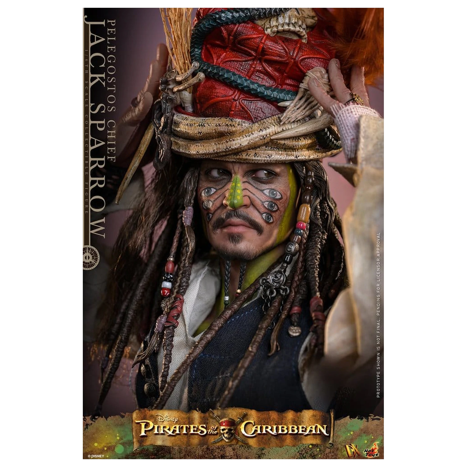Pirates of the Caribbean: Dead Man's Chest Action DX figura 1/6 Pelegostos Chief Jack Sparrow 30 cm fotografija proizvoda