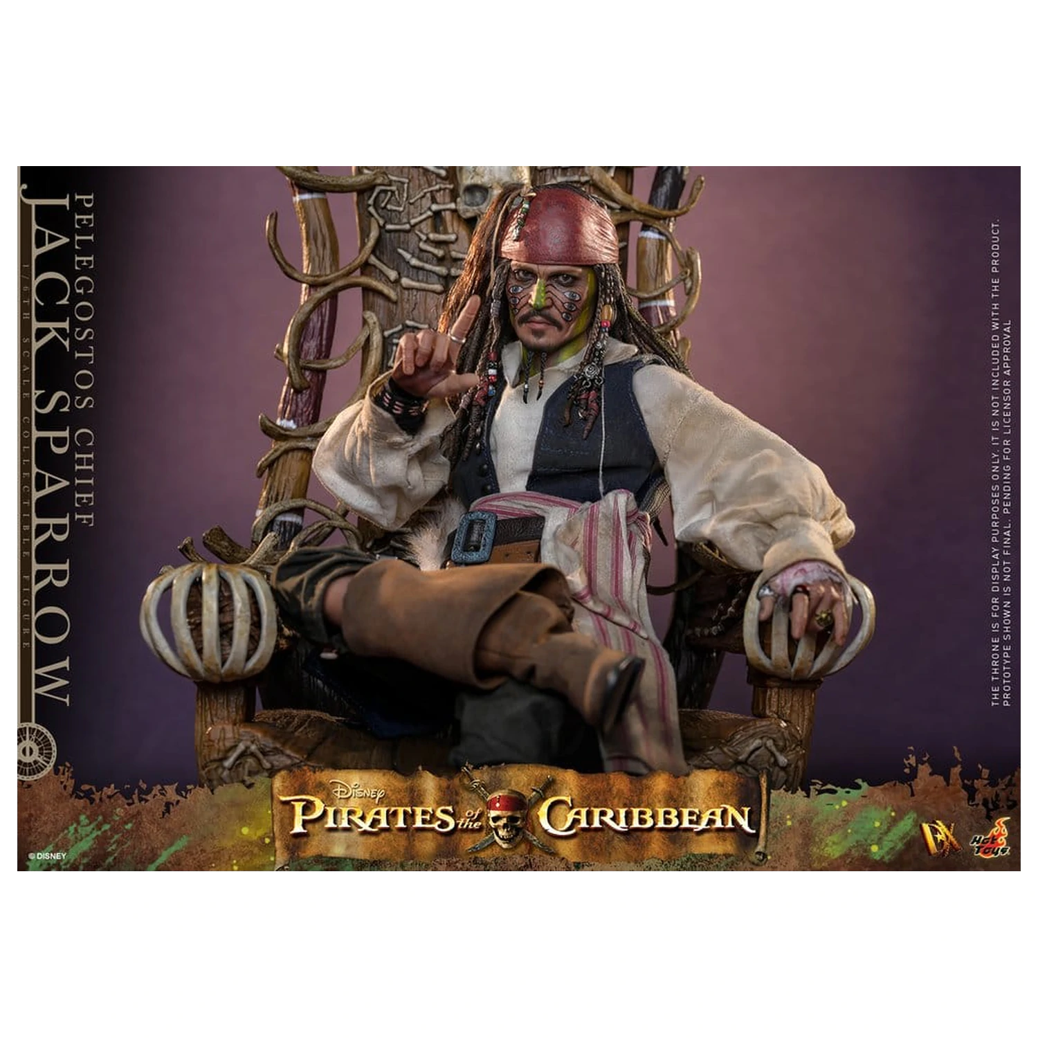 Pirates of the Caribbean: Dead Man's Chest Action DX figura 1/6 Pelegostos Chief Jack Sparrow 30 cm fotografija proizvoda