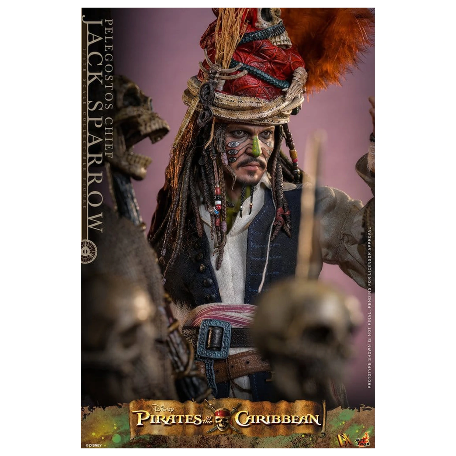 Pirates of the Caribbean: Dead Man's Chest Action DX figura 1/6 Pelegostos Chief Jack Sparrow 30 cm fotografija proizvoda