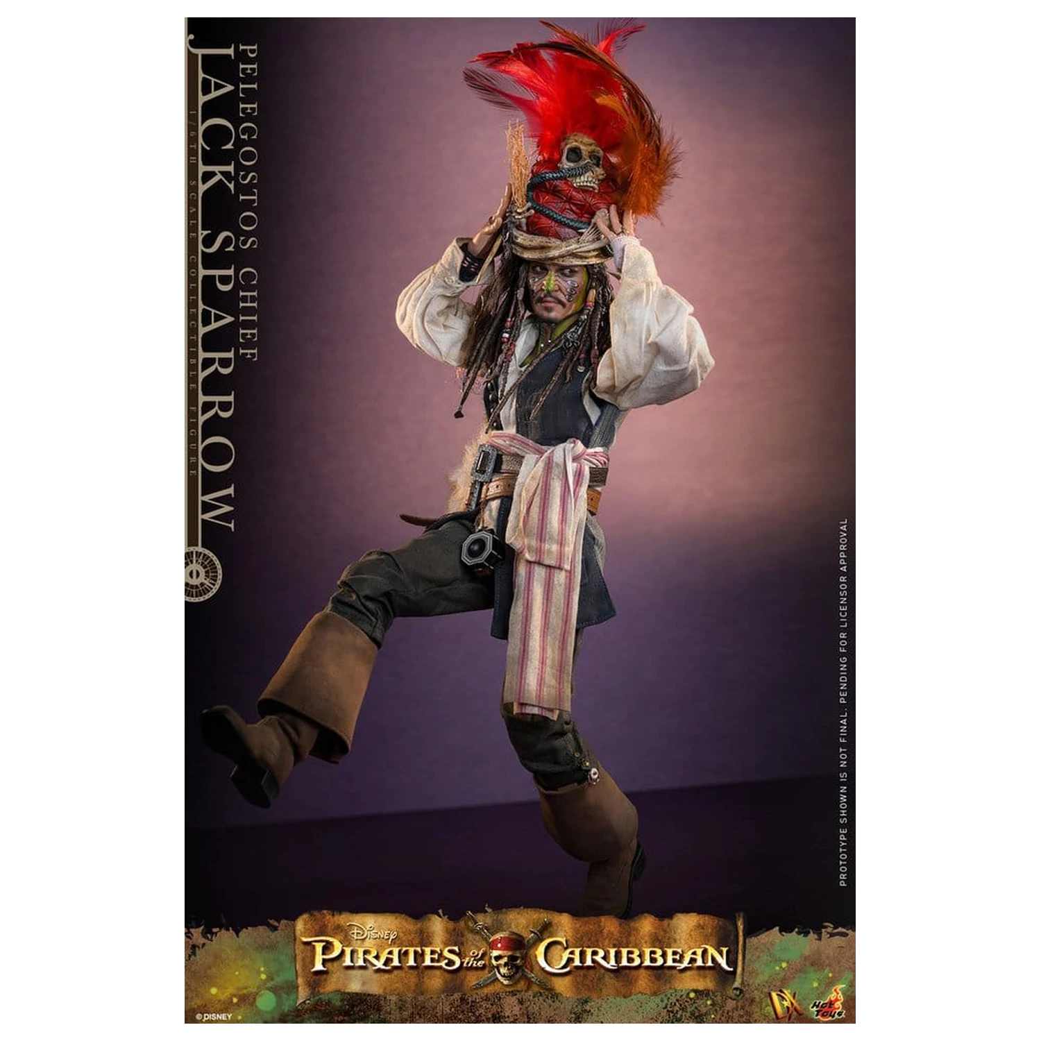 Pirates of the Caribbean: Dead Man's Chest Action DX figura 1/6 Pelegostos Chief Jack Sparrow 30 cm fotografija proizvoda