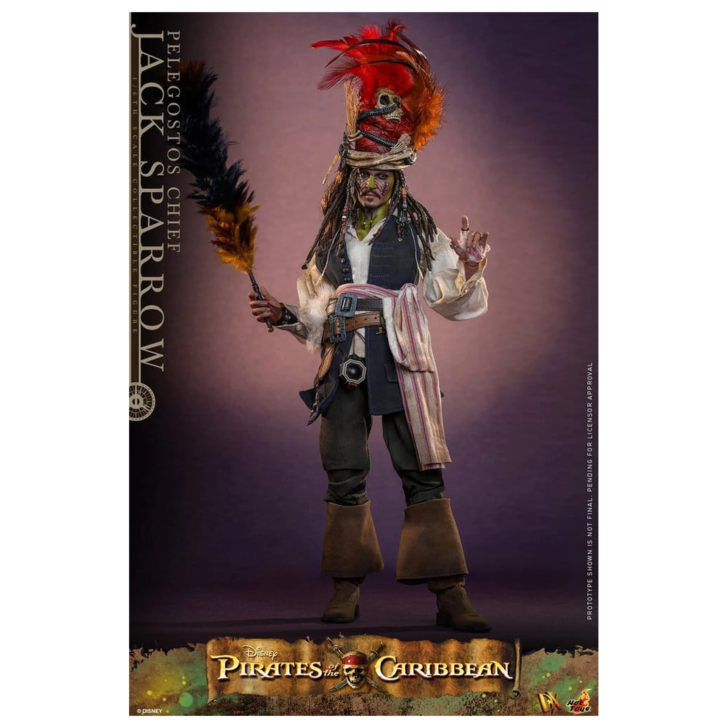 Pirates of the Caribbean: Dead Man's Chest Action DX figura 1/6 Pelegostos Chief Jack Sparrow 30 cm fotografija proizvoda
