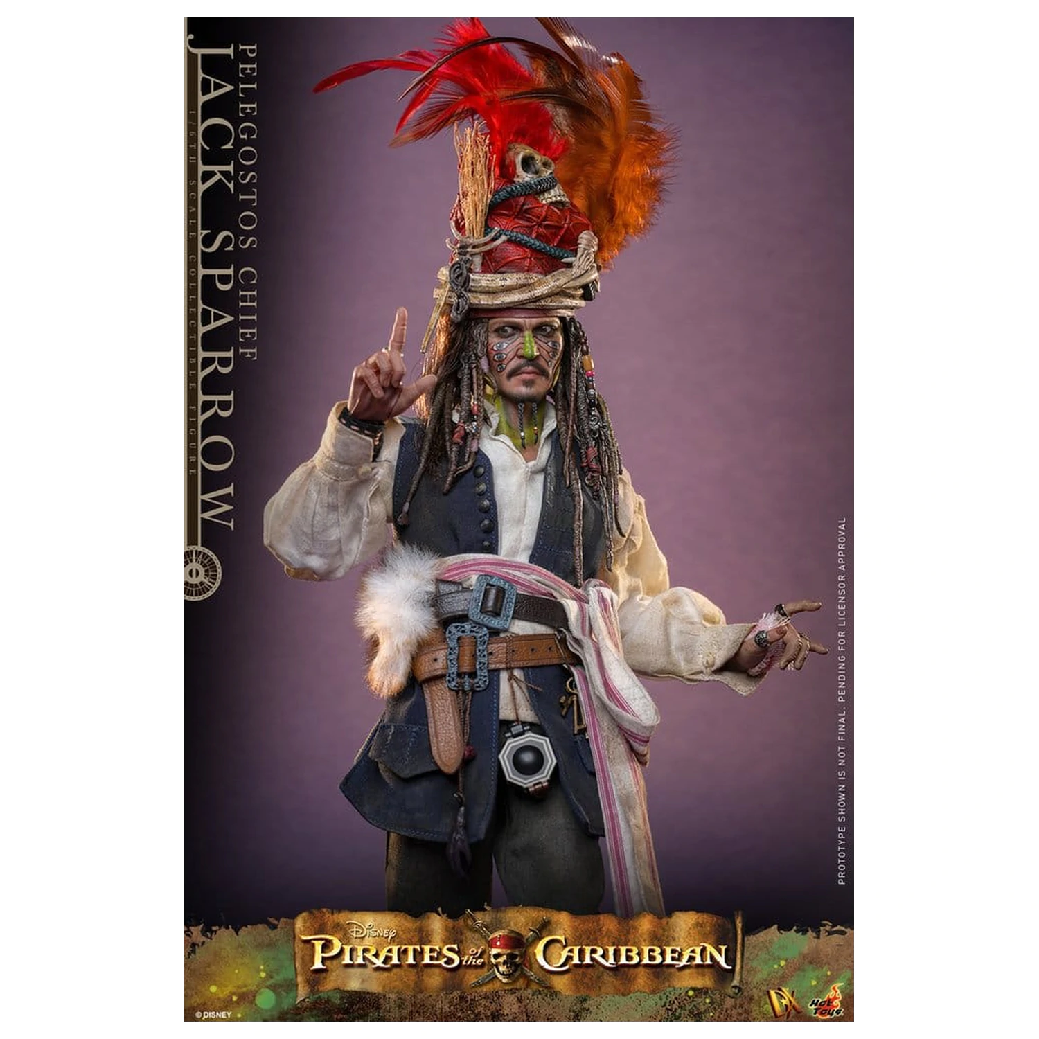 Pirates of the Caribbean: Dead Man's Chest Action DX figura 1/6 Pelegostos Chief Jack Sparrow 30 cm fotografija proizvoda