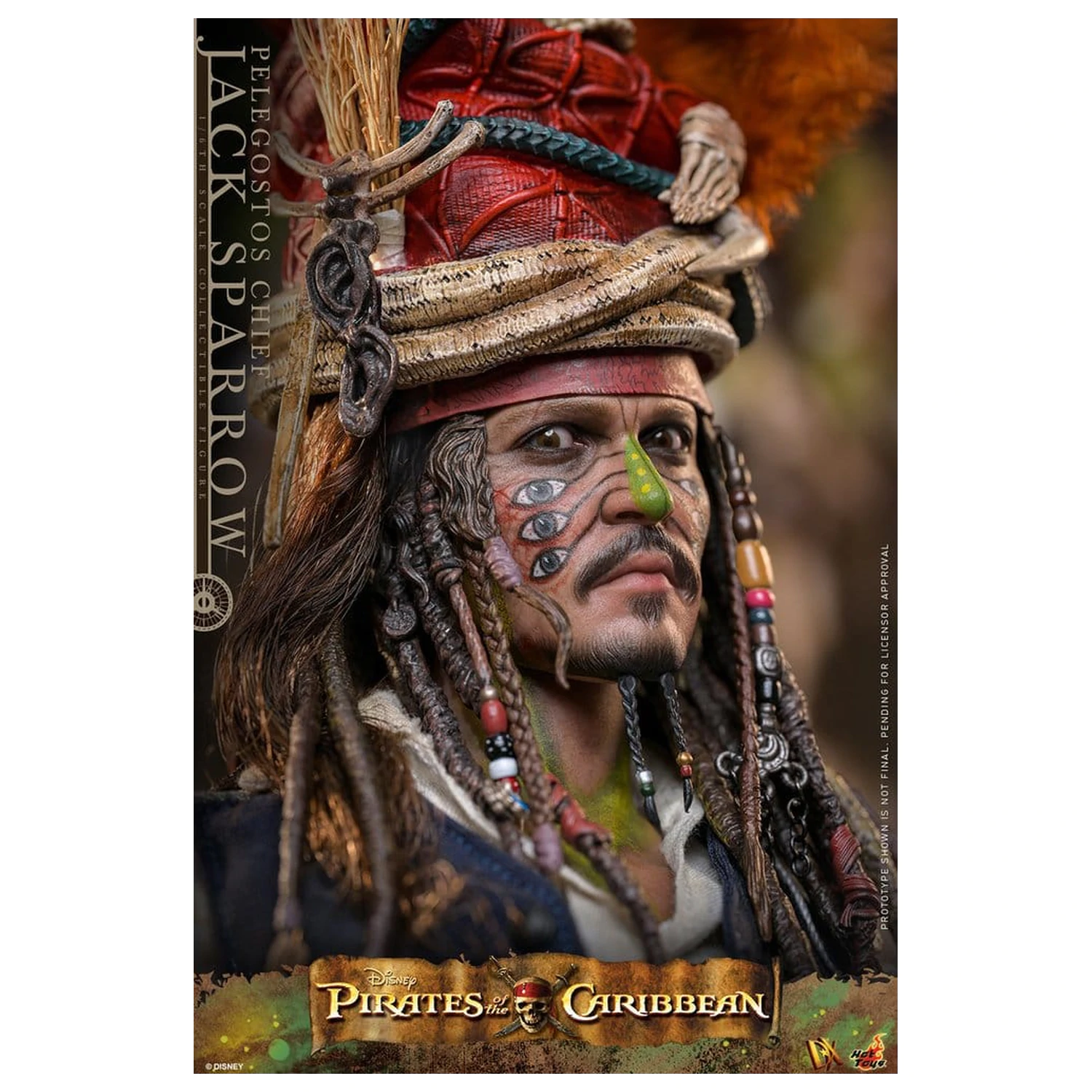 Pirates of the Caribbean: Dead Man's Chest Action DX figura 1/6 Pelegostos Chief Jack Sparrow 30 cm fotografija proizvoda