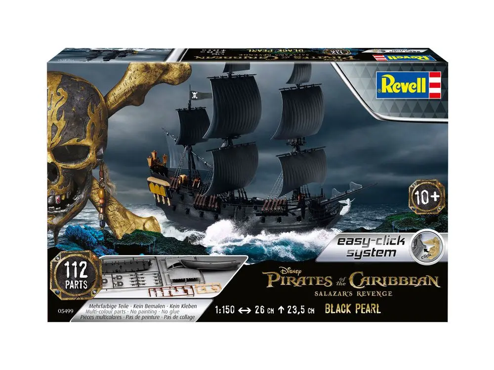 Pirates of the Caribbean Dead Men Tell No Tales Easy-Click Model Kit 1/150 Crni Biser 26 cm fotografija proizvoda