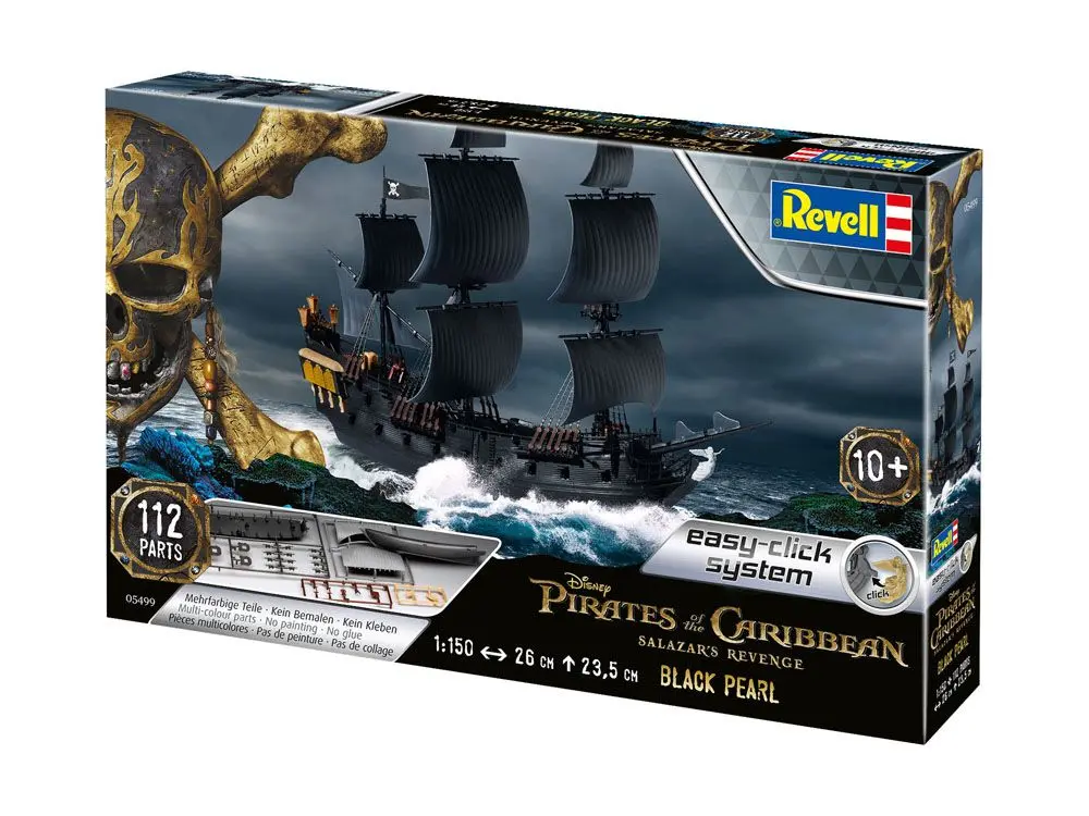 Pirates of the Caribbean Dead Men Tell No Tales Easy-Click Model Kit 1/150 Crni Biser 26 cm fotografija proizvoda