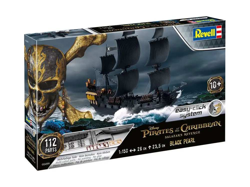 Pirates of the Caribbean Dead Men Tell No Tales Easy-Click Model Kit 1/150 Crni Biser 26 cm fotografija proizvoda