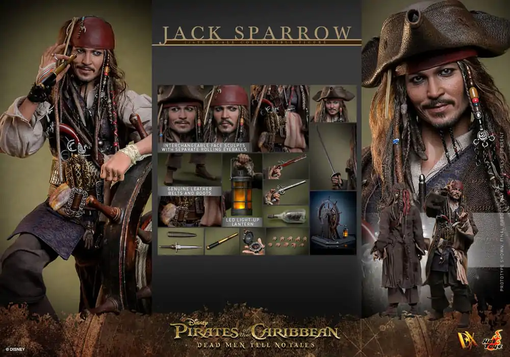 Pirates of the Caribbean: Dead Men Tell No Tales DX akcijska figura 1/6 Jack Sparrow 30 cm fotografija proizvoda