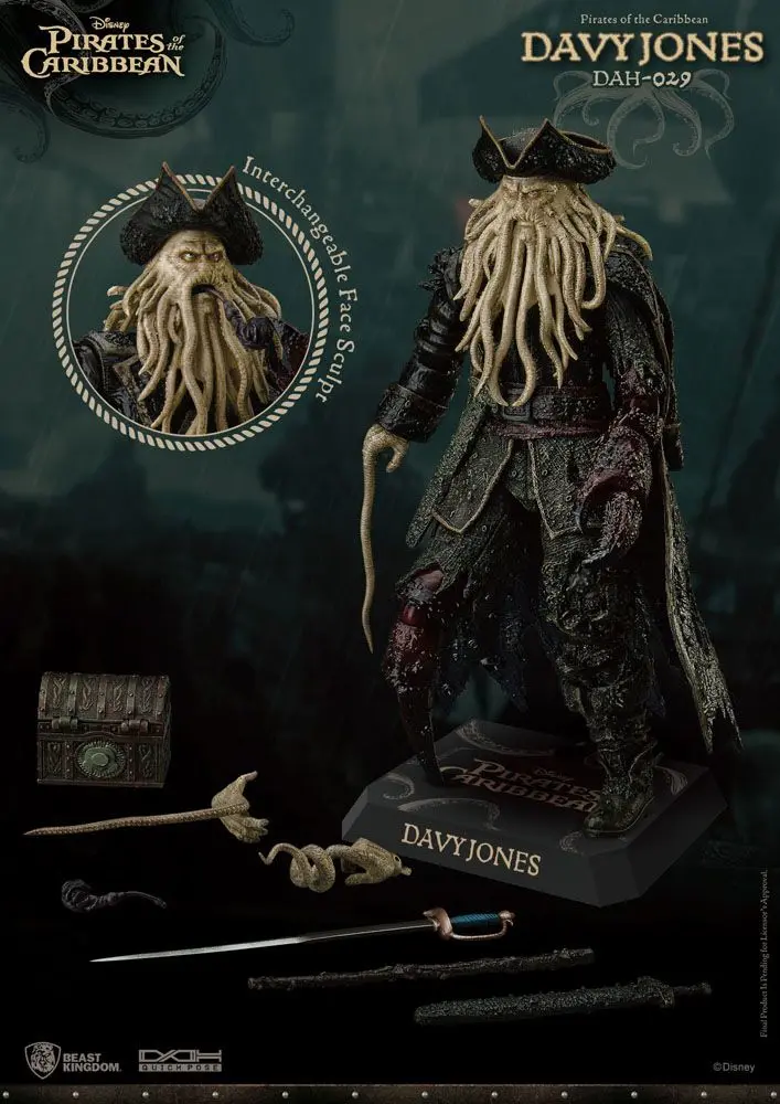 Pirates of the Caribbean Dynamic 8ction Heroes akcijska figura 1/9 Davy Jones 20 cm fotografija proizvoda