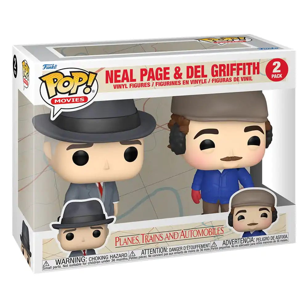 Planes, Trains and Automobiles Funko POP! Movies Vinyl Figure 2-Pack Neal Page & Del Griffith 9 cm fotografija proizvoda