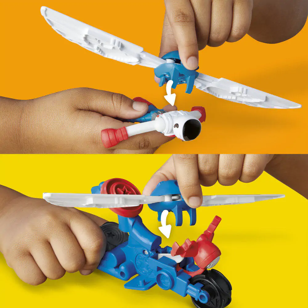 Play-Doh Marvel Captain America Motorna kosilica fotografija proizvoda