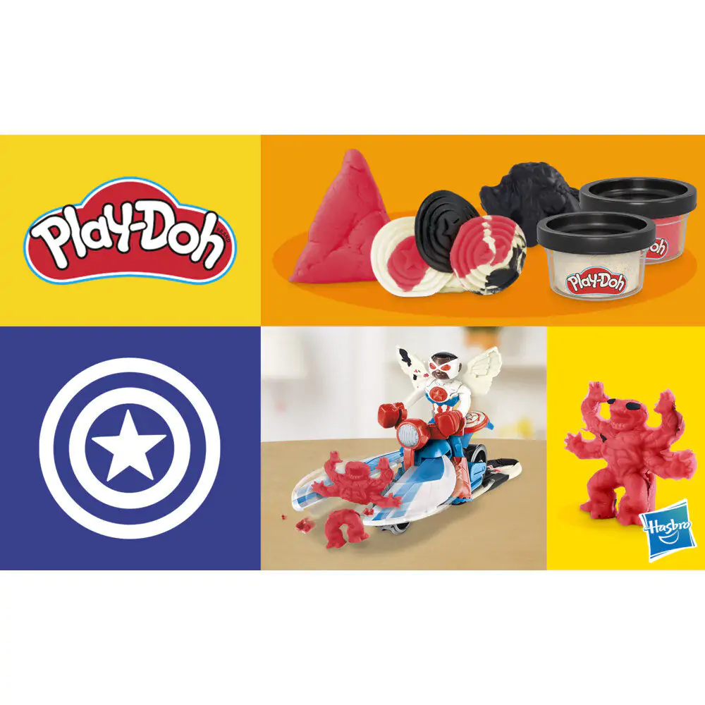 Play-Doh Marvel Captain America Motorna kosilica fotografija proizvoda