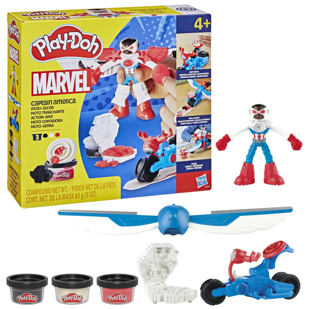 Play-Doh Marvel Captain America Motorna kosilica fotografija proizvoda