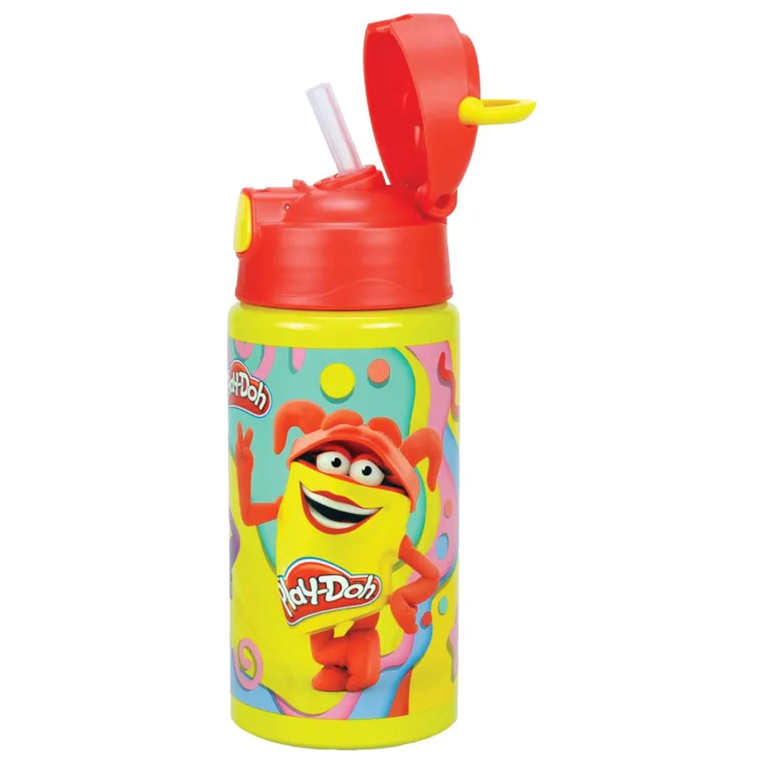 Play-Doh Happy aluminijska bočica sa slamkom i vješalicom 500 ml fotografija proizvoda