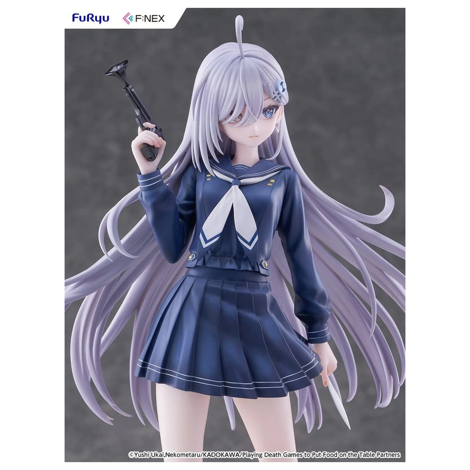 Playing Death Games to Put Food on the Table PVC Figura 1/7 Yuki School Uniform Ver. 24 cm fotografija proizvoda