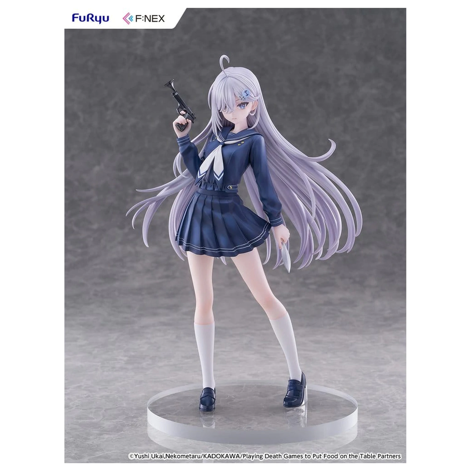 Playing Death Games to Put Food on the Table PVC Figura 1/7 Yuki School Uniform Ver. 24 cm fotografija proizvoda