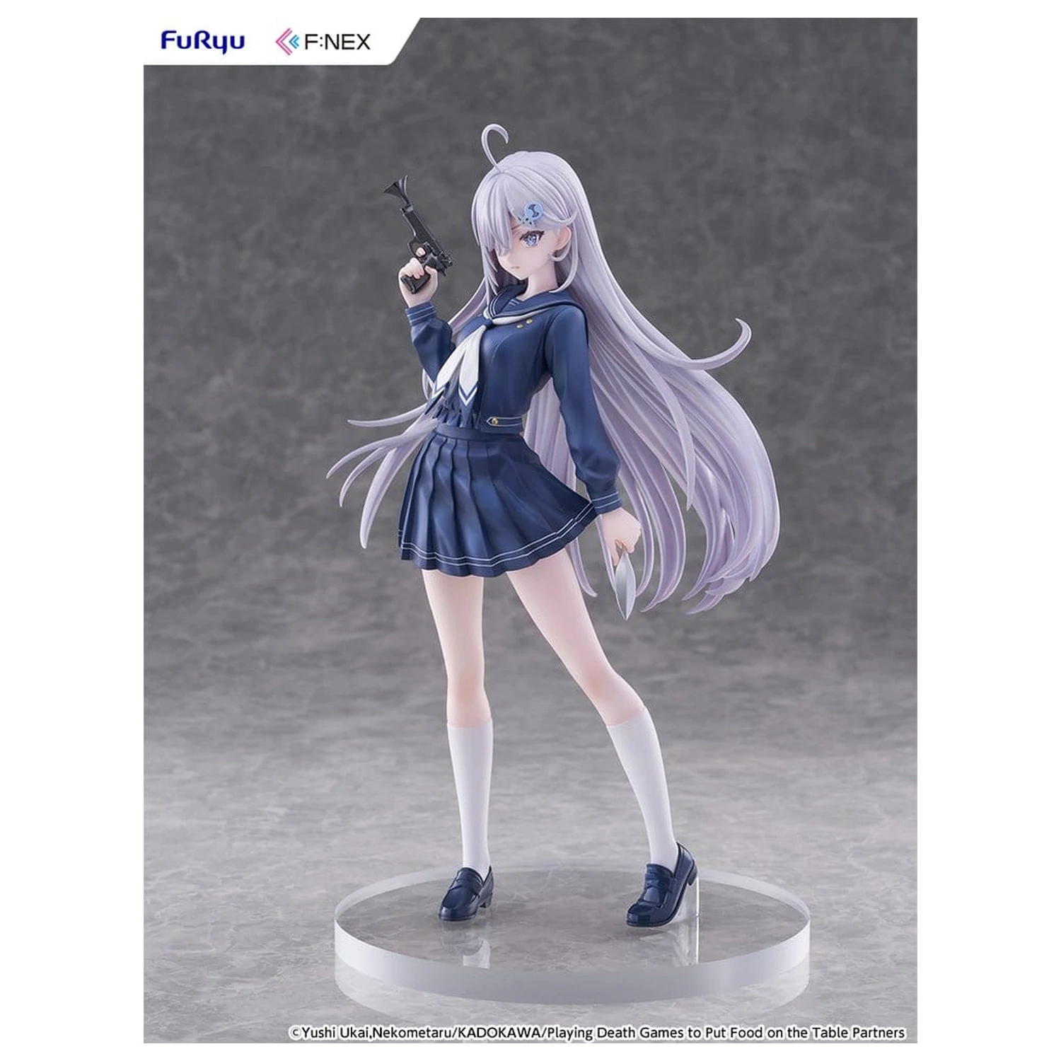 Playing Death Games to Put Food on the Table PVC Figura 1/7 Yuki School Uniform Ver. 24 cm fotografija proizvoda
