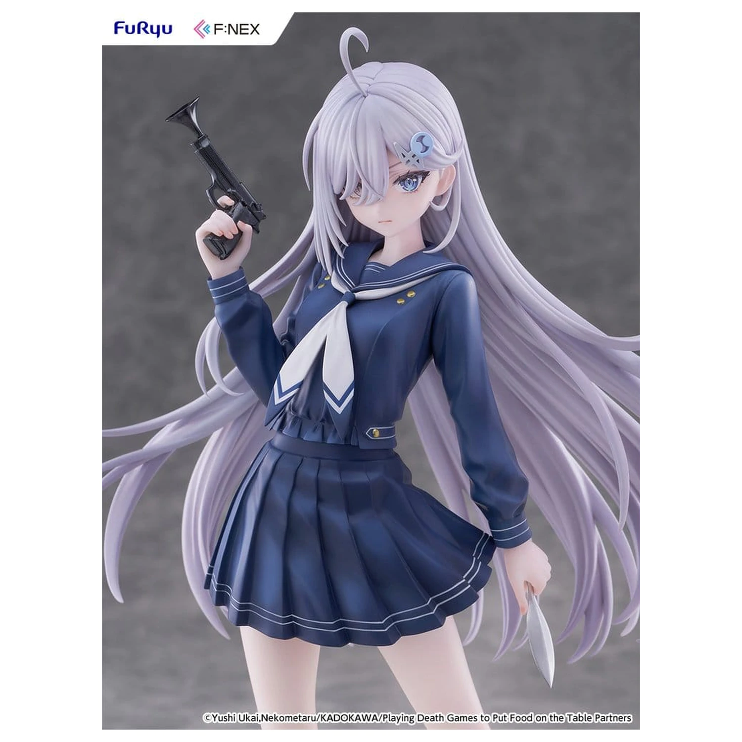 Playing Death Games to Put Food on the Table PVC Figura 1/7 Yuki School Uniform Ver. 24 cm fotografija proizvoda