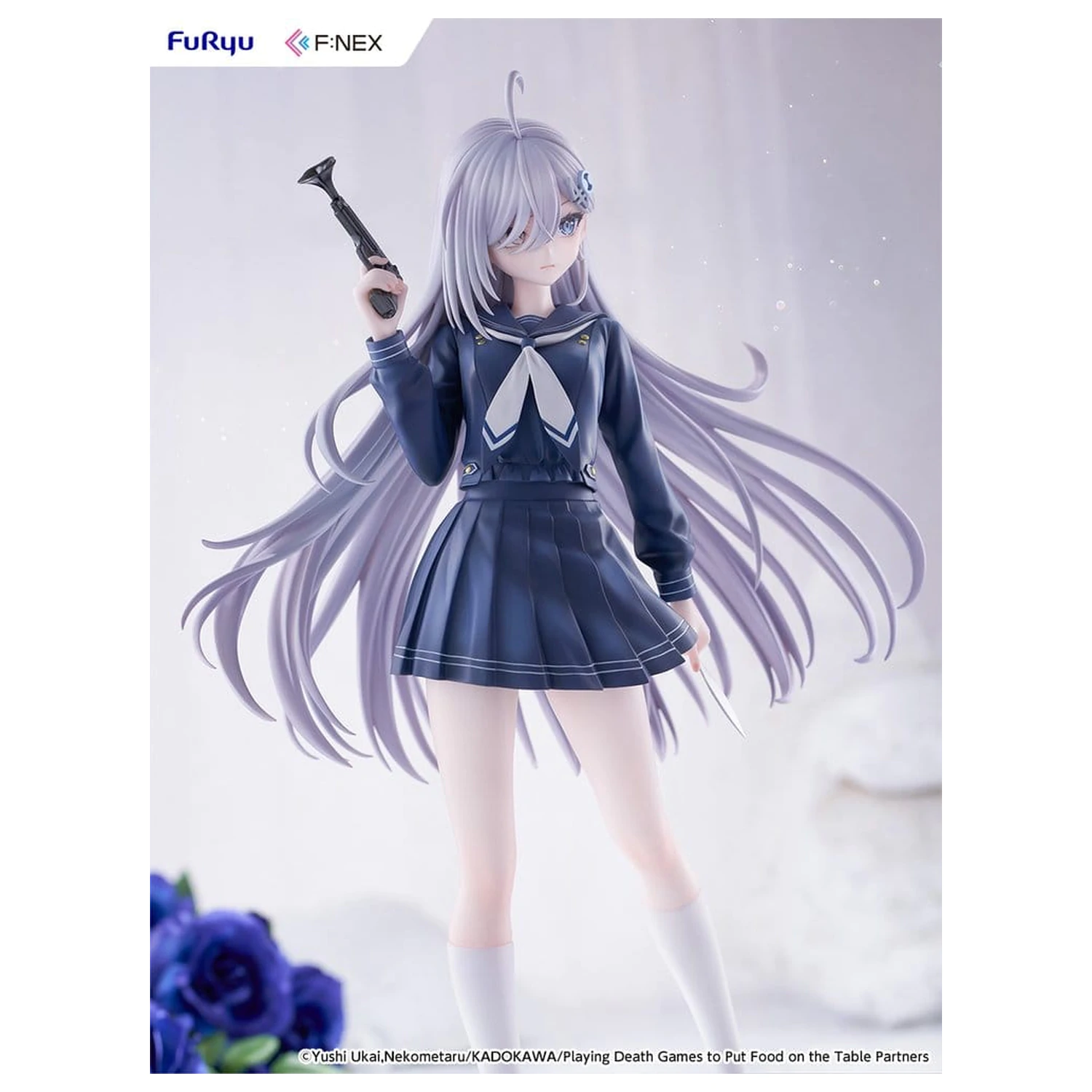 Playing Death Games to Put Food on the Table PVC Figura 1/7 Yuki School Uniform Ver. 24 cm fotografija proizvoda