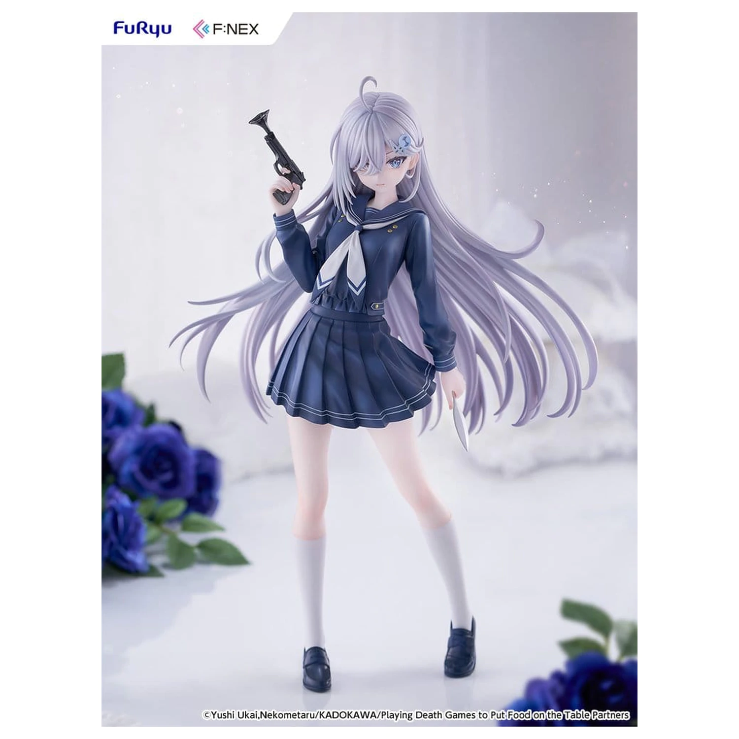 Playing Death Games to Put Food on the Table PVC Figura 1/7 Yuki School Uniform Ver. 24 cm fotografija proizvoda