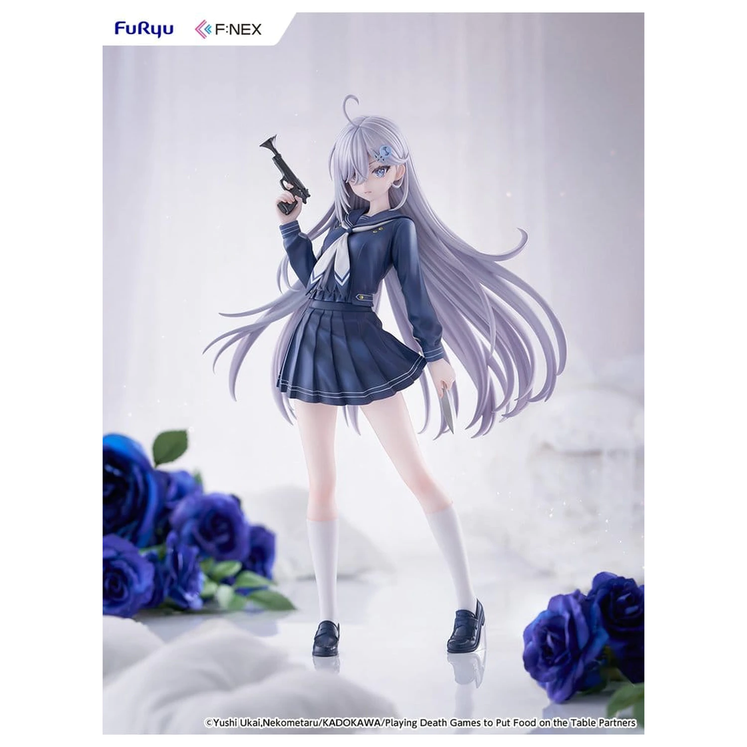 Playing Death Games to Put Food on the Table PVC Figura 1/7 Yuki School Uniform Ver. 24 cm fotografija proizvoda