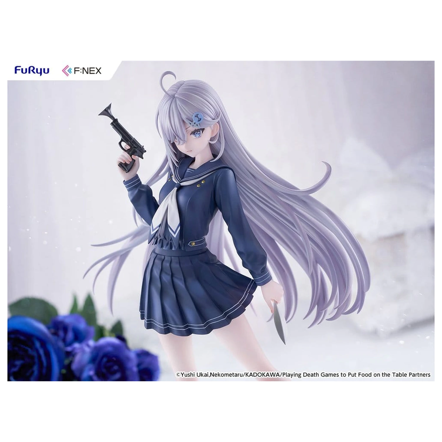 Playing Death Games to Put Food on the Table PVC Figura 1/7 Yuki School Uniform Ver. 24 cm fotografija proizvoda