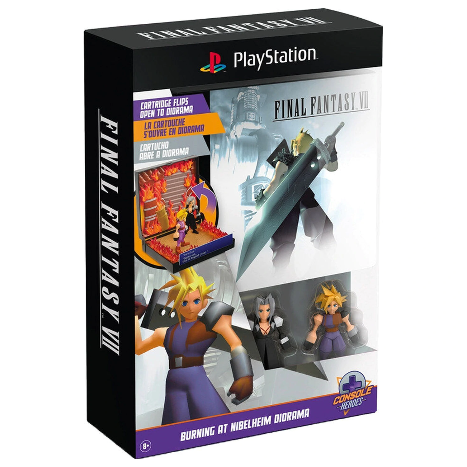 PlayStation Final Fantasy VII Burning at Nibelheim Diorama - Diorama fotografija proizvoda