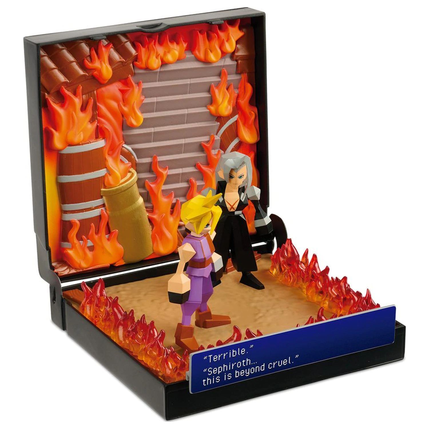 PlayStation Final Fantasy VII Burning at Nibelheim Diorama - Diorama fotografija proizvoda