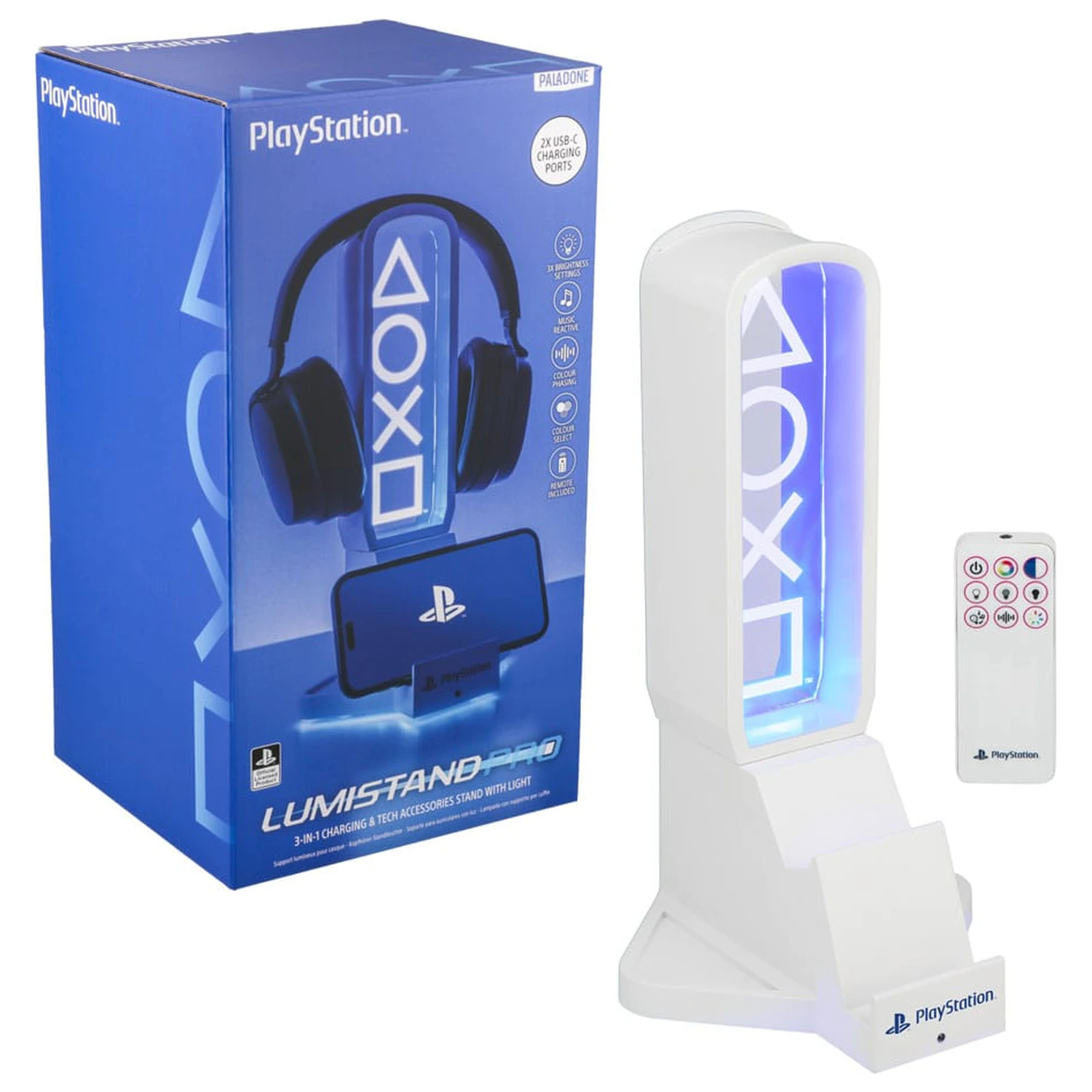 Playstation stolni stalak za slušalice sa svjetlom 30 cm fotografija proizvoda