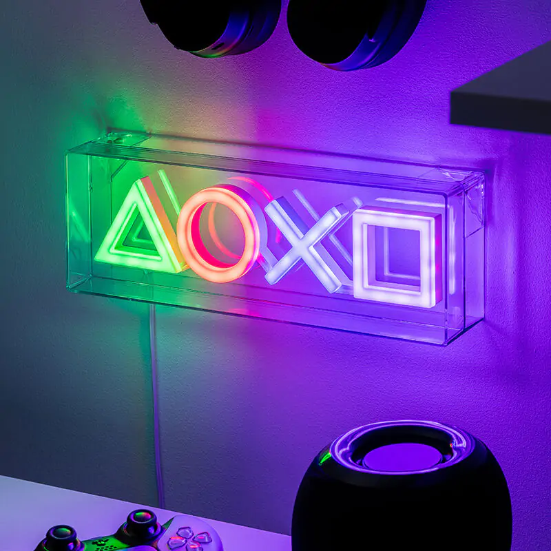 Playstation: LED neonska svjetiljka fotografija proizvoda