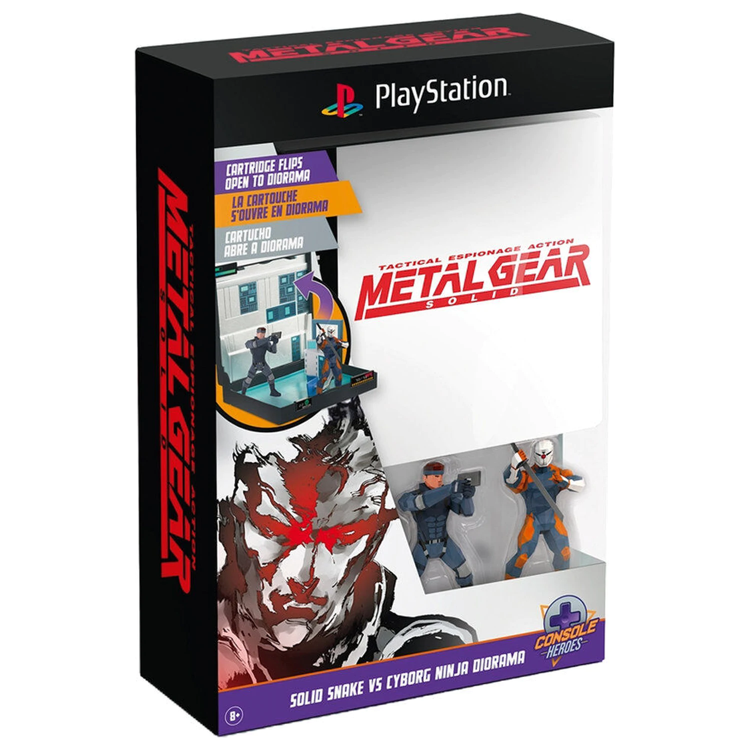PlayStation Metal Gear Solid Solid Snake Vs Cyborg Ninja Diorama - Diorama fotografija proizvoda