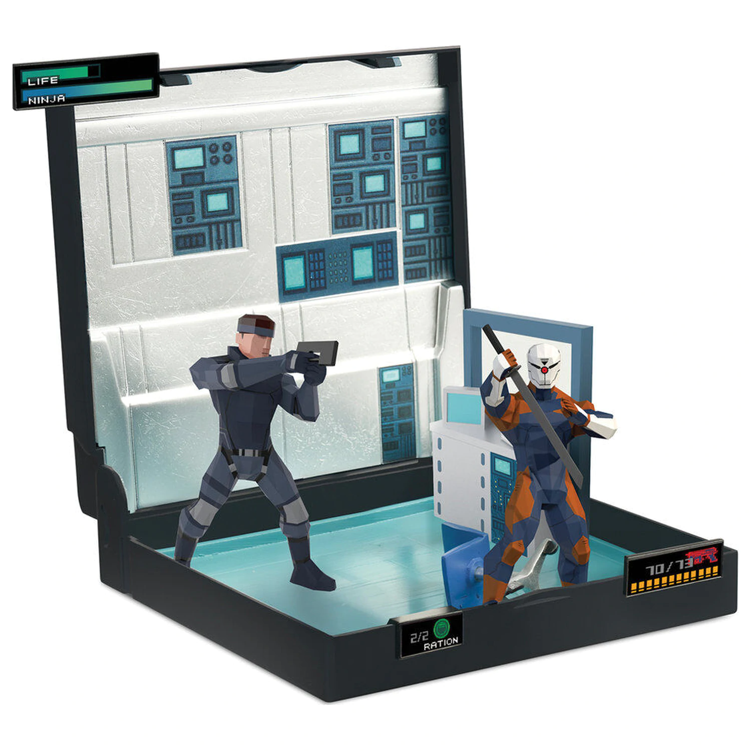 PlayStation Metal Gear Solid Solid Snake Vs Cyborg Ninja Diorama - Diorama fotografija proizvoda