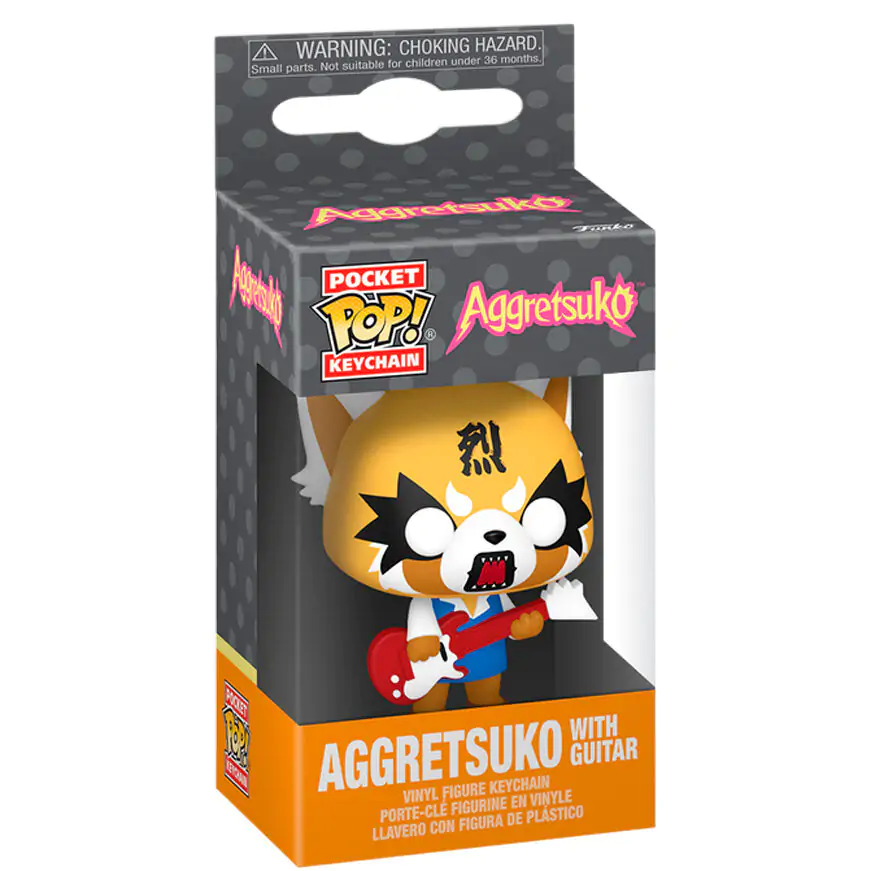 Džepni Funko POP privjesak za ključeve Aggretsuko - Aggretsuko with Guitar fotografija proizvoda