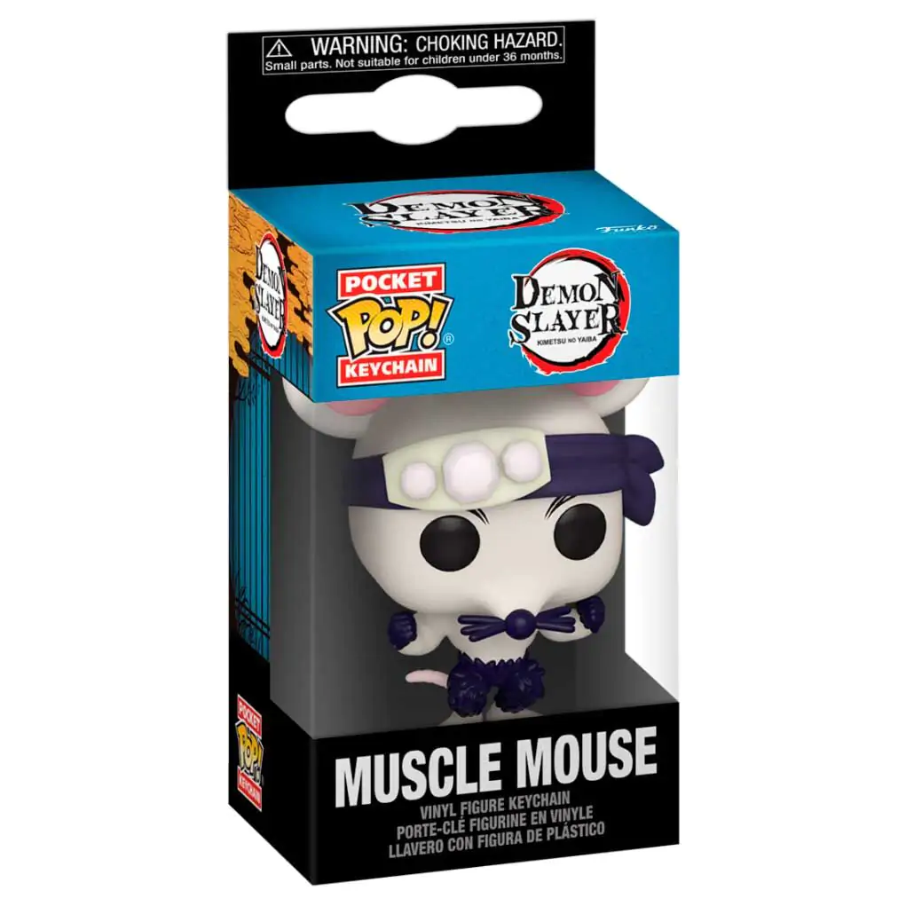 Privjesak za ključeve Pocket POP Demon Slayer Kimetsu no Yaiba Muscle Mouse fotografija proizvoda