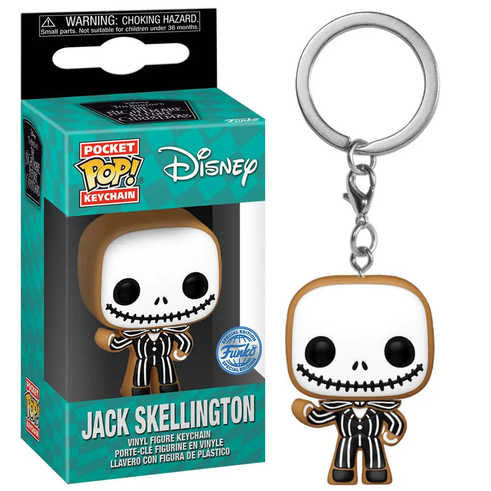 Pocket POP privjesak za ključeve Disney Nightmare Before Christmas Jack Skellington Gingerbread Exclusive fotografija proizvoda