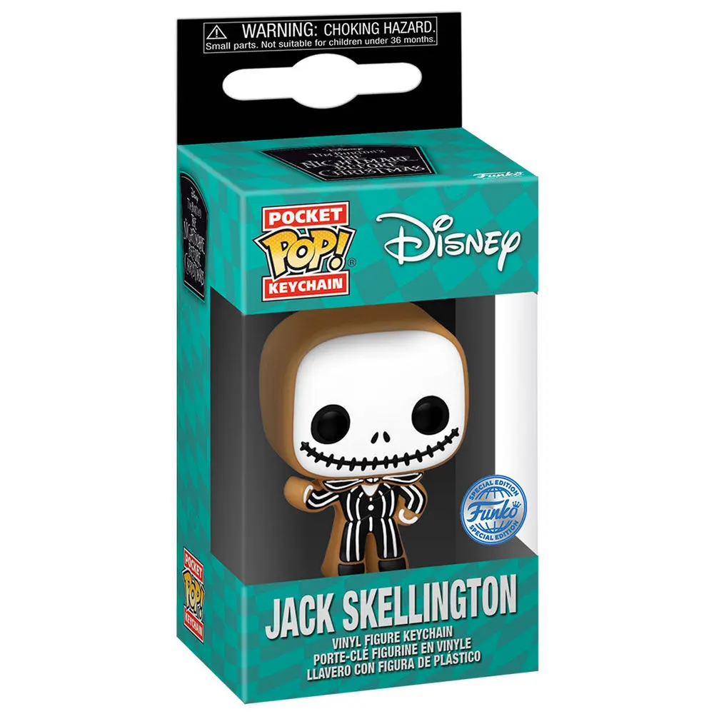 Pocket POP privjesak za ključeve Disney Nightmare Before Christmas Jack Skellington Gingerbread Exclusive fotografija proizvoda