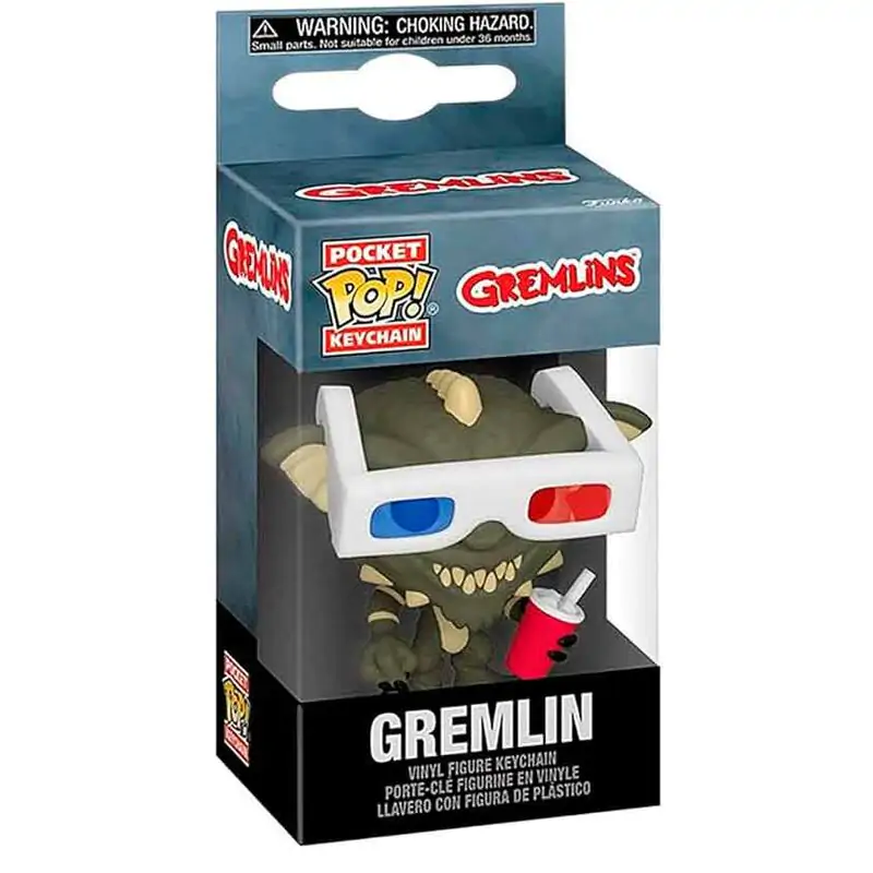 Džepni Funko POP privjesak za ključeve Gremlins Gremlin s 3D naočalama fotografija proizvoda