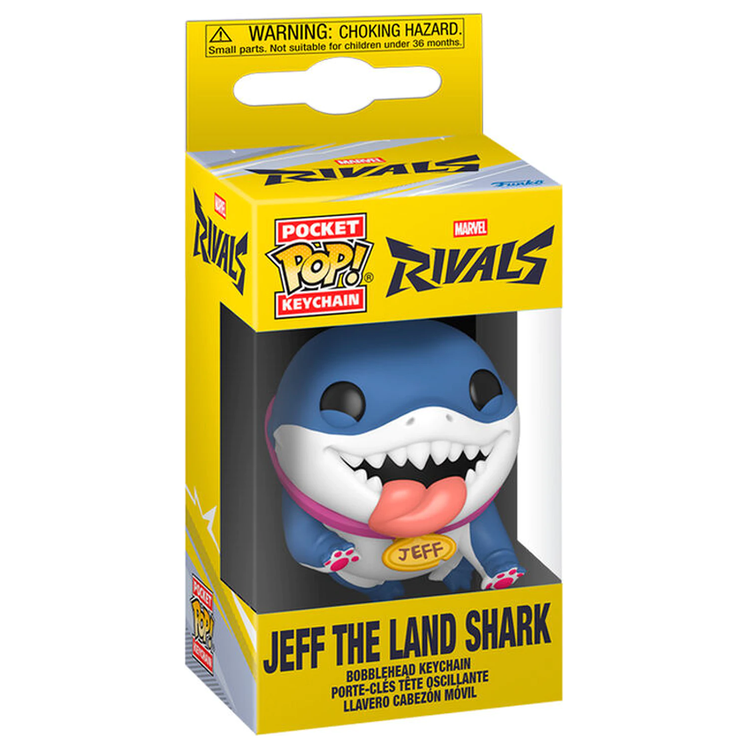 Džepni Funko POP privjesak za ključeve Marvel Rivals Jeff the Land Shark fotografija proizvoda