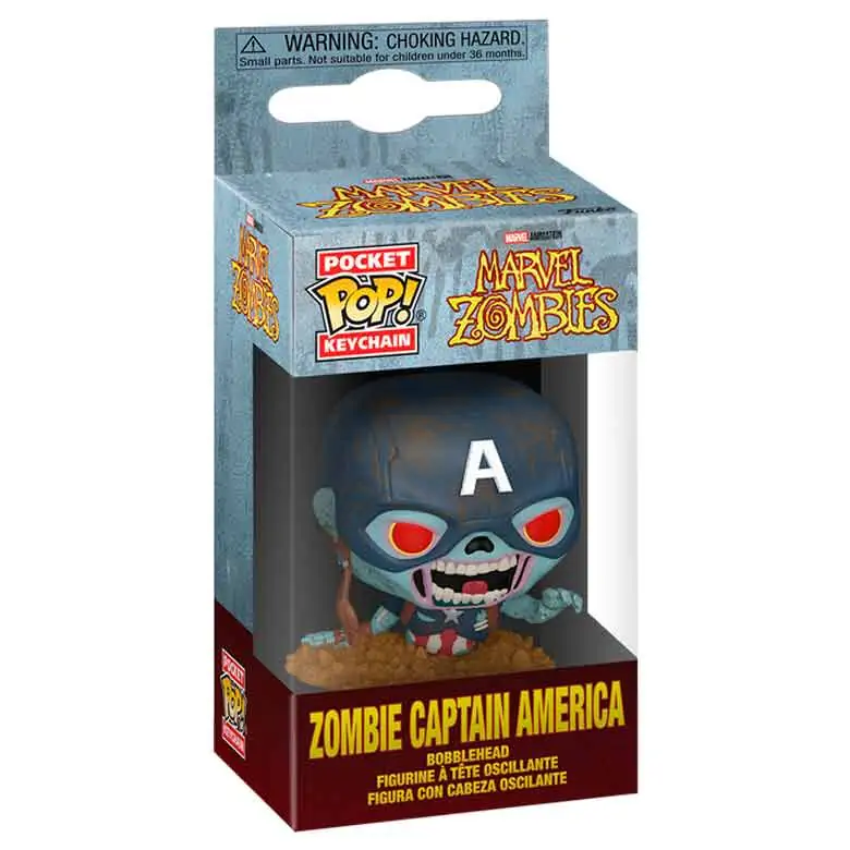 Džepni Funko POP privezak za ključeve Marvel Zombies Zombie Captain America fotografija proizvoda