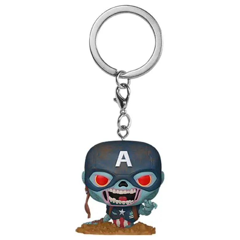 Džepni Funko POP privezak za ključeve Marvel Zombies Zombie Captain America fotografija proizvoda