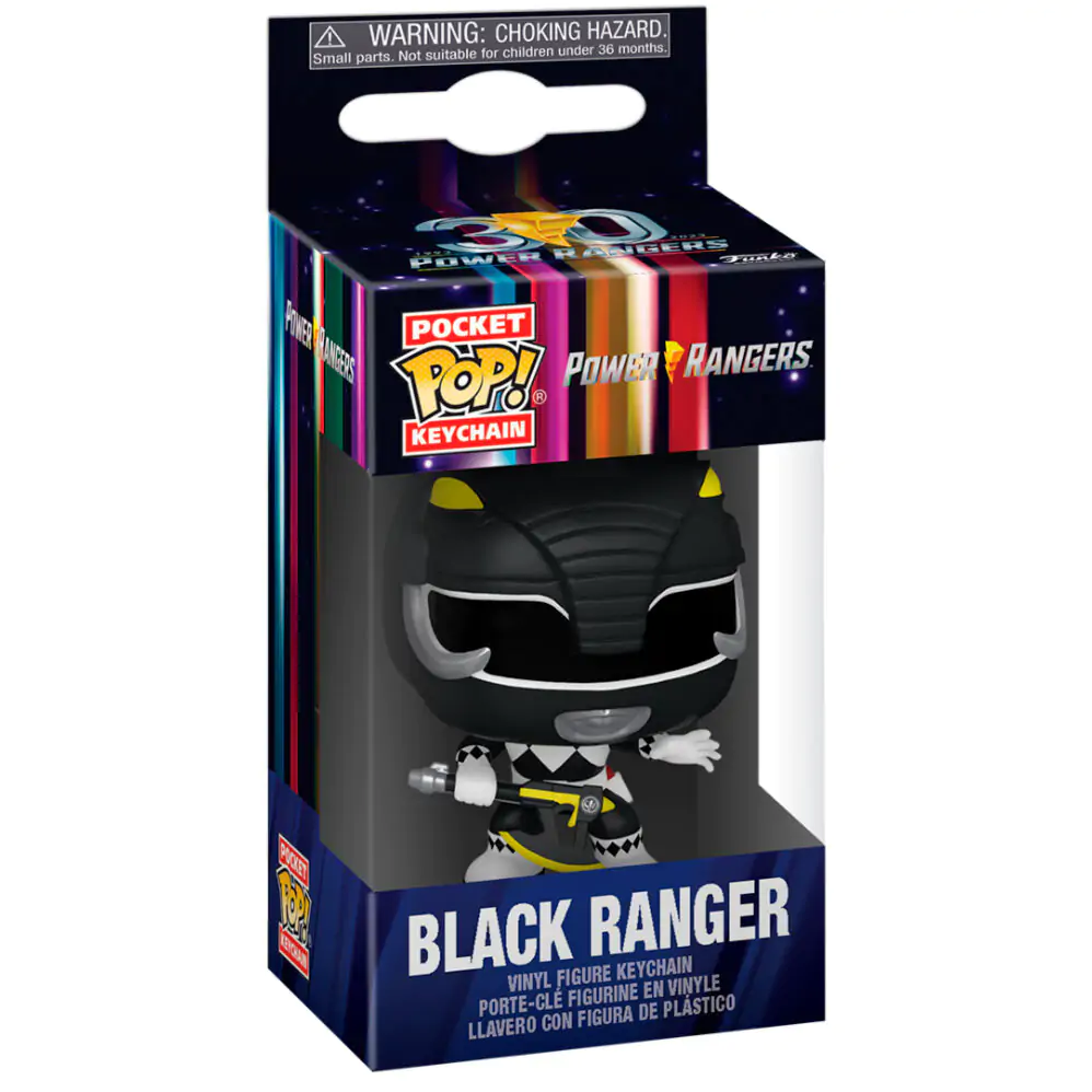 Pocket POP Privjesak za ključeve Power Rangers 30th Anniversary Black Ranger fotografija proizvoda