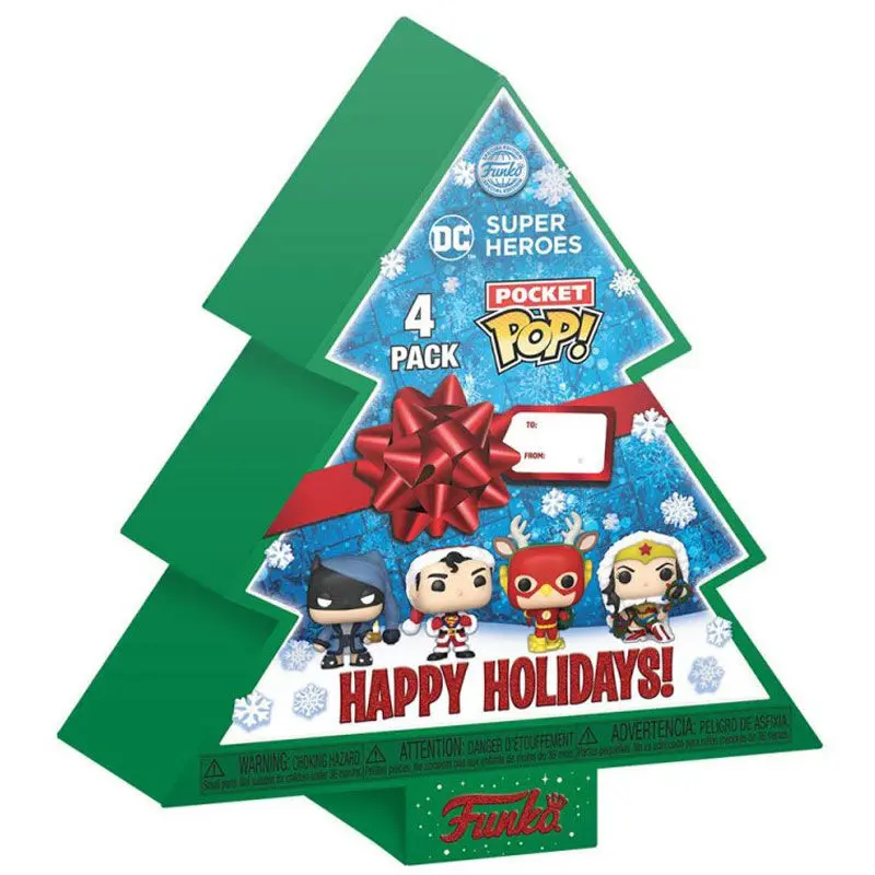 Pocket POP pakiranje 4 figure DC Comics Tree Holiday Exclusive fotografija proizvoda