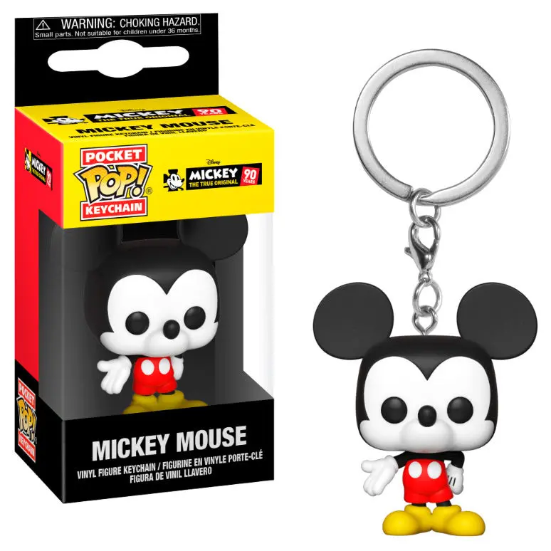 Mickey Maus 90th Anniversary džepni POP! Vinilni privjesak za ključeve Mickey Mouse 4 cm fotografija proizvoda