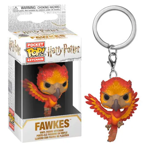 Harry Potter Pocket POP! Vinilni Privjesak za ključeve Fawkes 4 cm fotografija proizvoda
