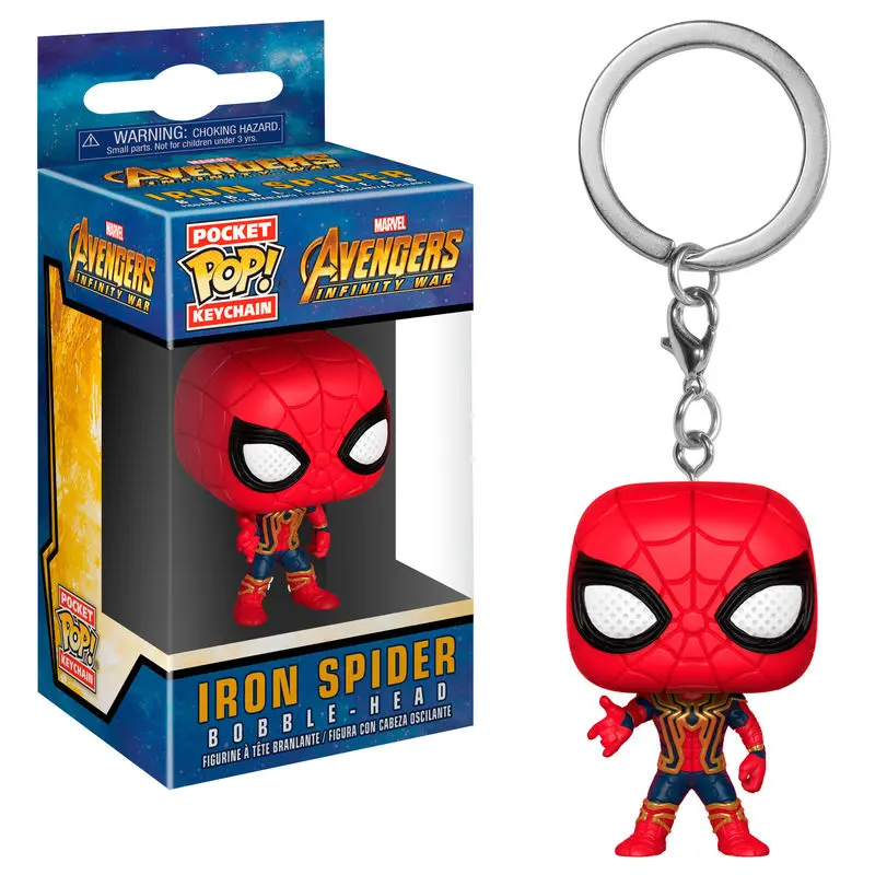 Avengers Infinity War Pocket POP! Vinilni privjesak za ključeve Iron Spider 4 cm fotografija proizvoda